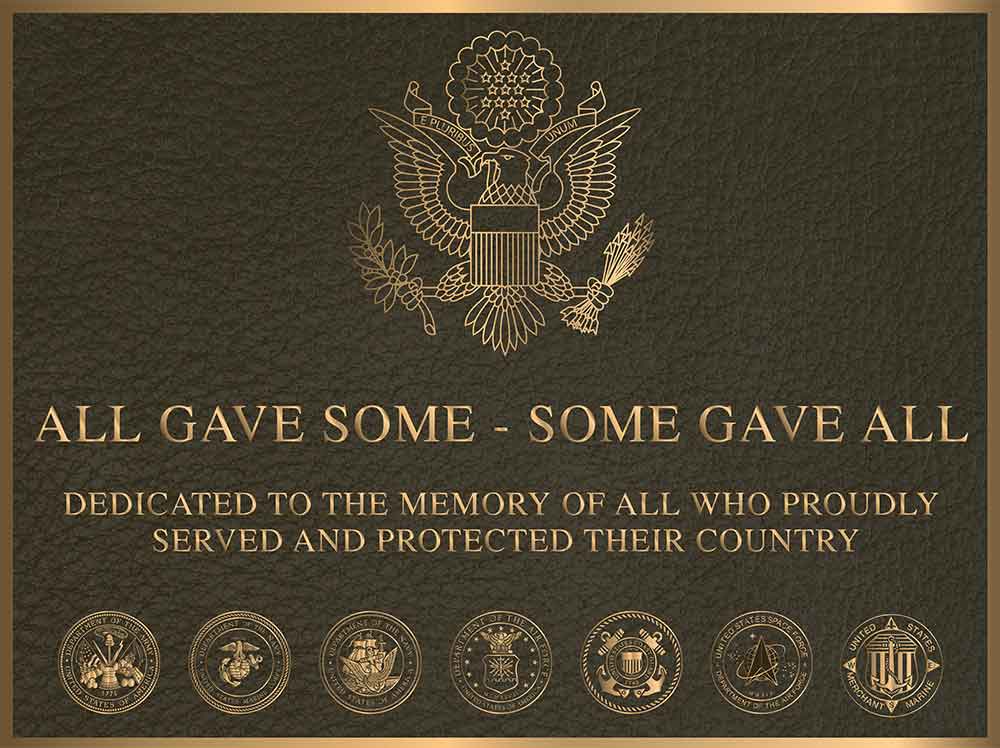 Bronze Plaques, cast Bronze Plaques, military memorial plaque with color photo, bronze military plaques, military photo Bronze Plaques